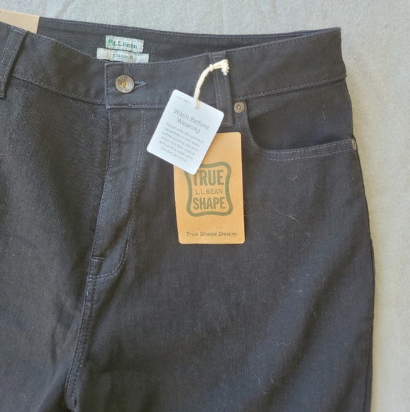 LL Bean Women's True Shape Jeans, Straight-Leg, NWT, Medium, 14 Tall - Picture 2 of 6